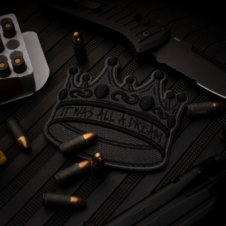 Biggies Crown MO Threaded Puff Velcro Patch - theproperpatch