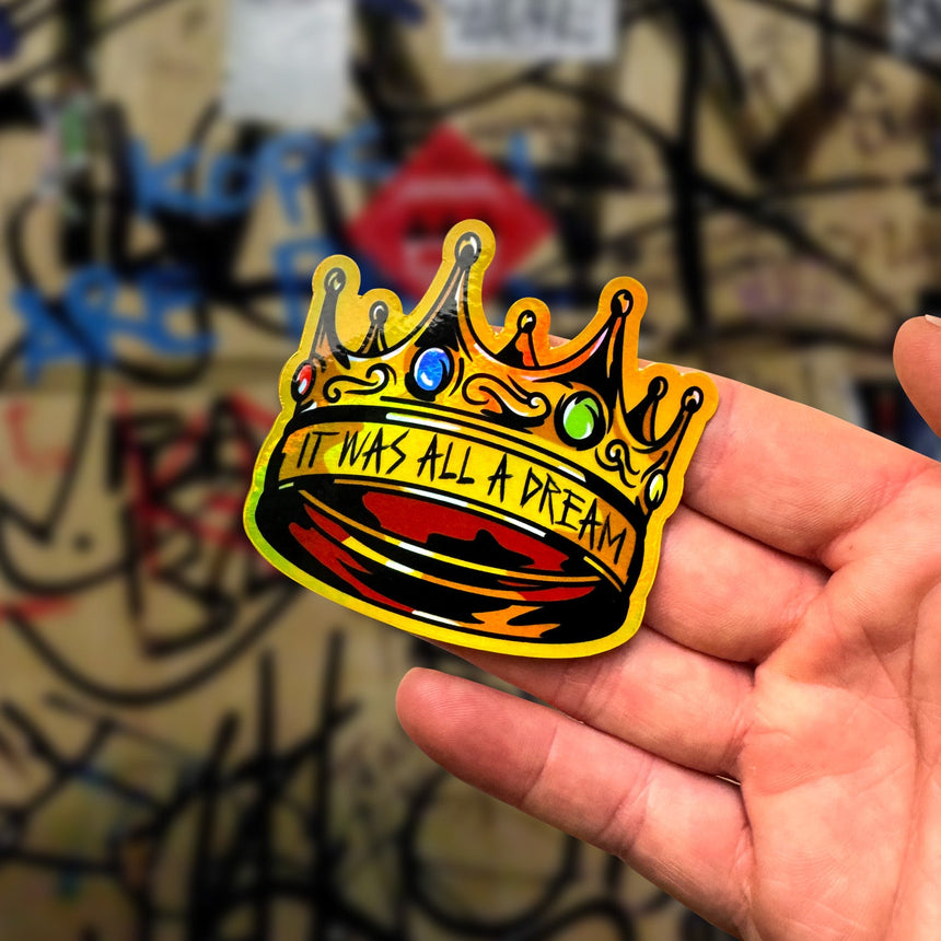 Biggies Crown Halo Sticker - theproperpatch
