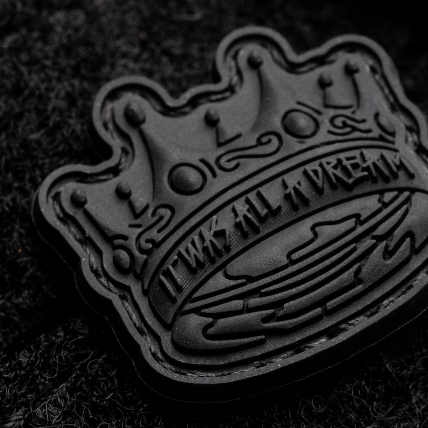 Biggies Crown PVC Murdered Out MINI Patch - theproperpatch