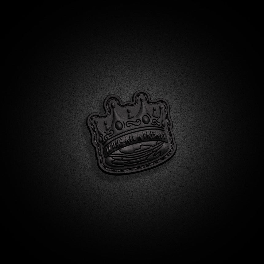 Biggies Crown PVC Murdered Out MINI Patch - theproperpatch