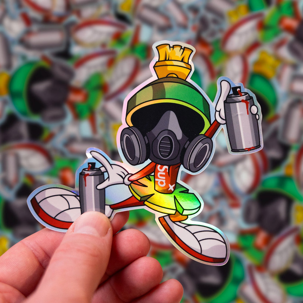 Street King Martian Sticker – theproperpatch
