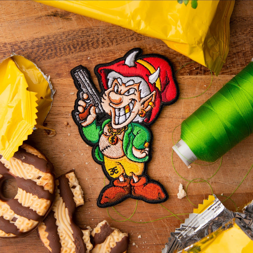 Embroidered Evil Keebler Elf "The Elf" 7 of 12 veclro Morale Patch designed by The Proper Patch part of the Evil Empire Collection