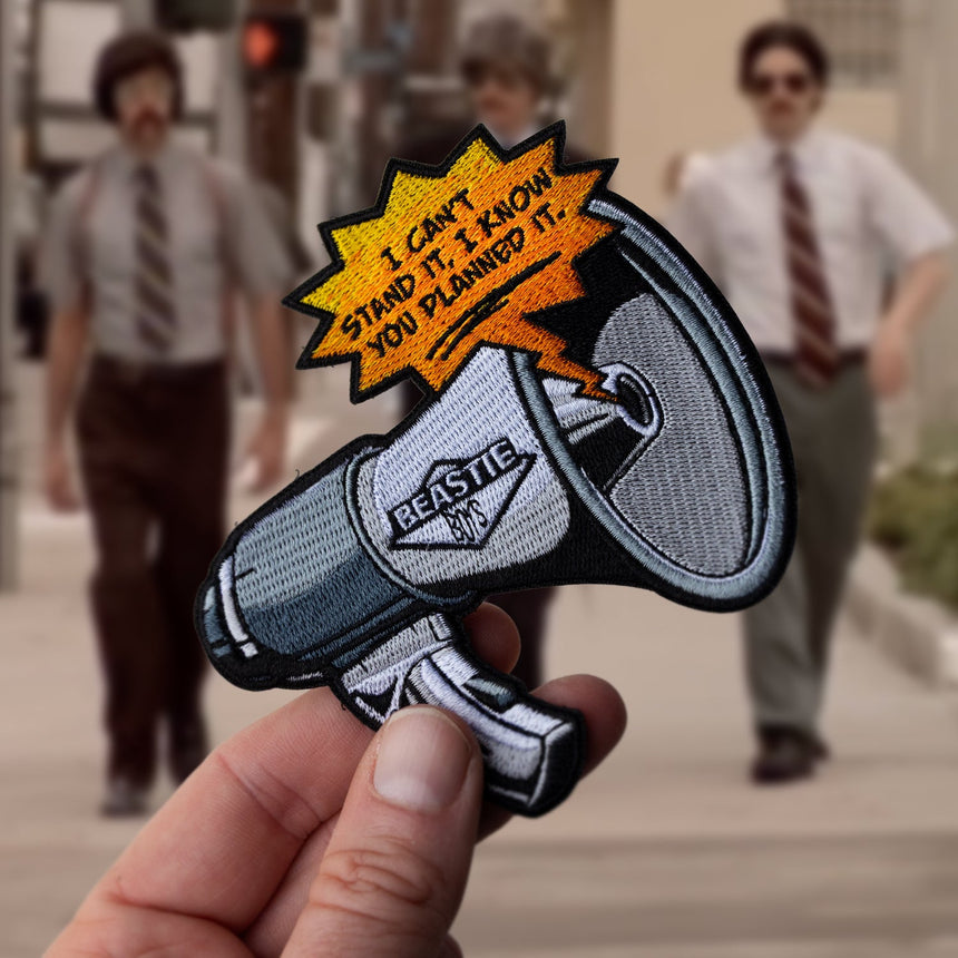 Beastie Sabotage Megaphone Threaded Patch - theproperpatch