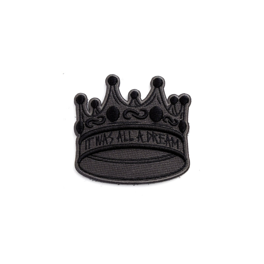 Biggies Crown Murdered Out Puff Rap Gods : Threaded Patch - theproperpatch
