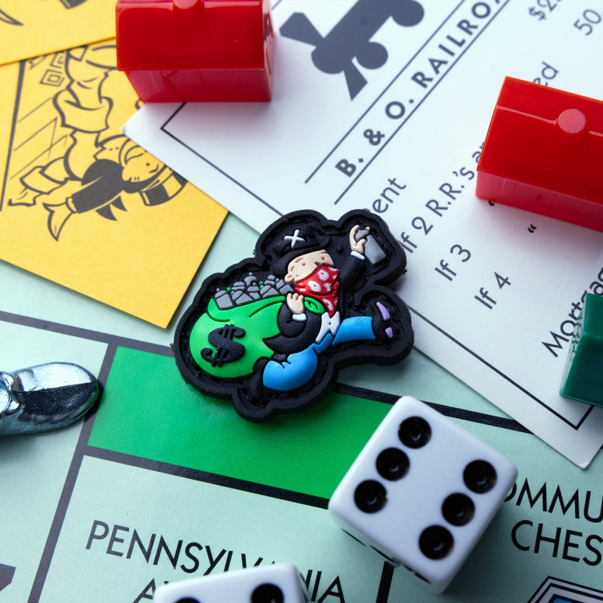 Monopoly Man Mini Street King : PVC Ranger Eye Patch - theproperpatch