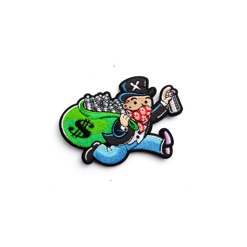 Monopoly Man Street King : Threaded Patch