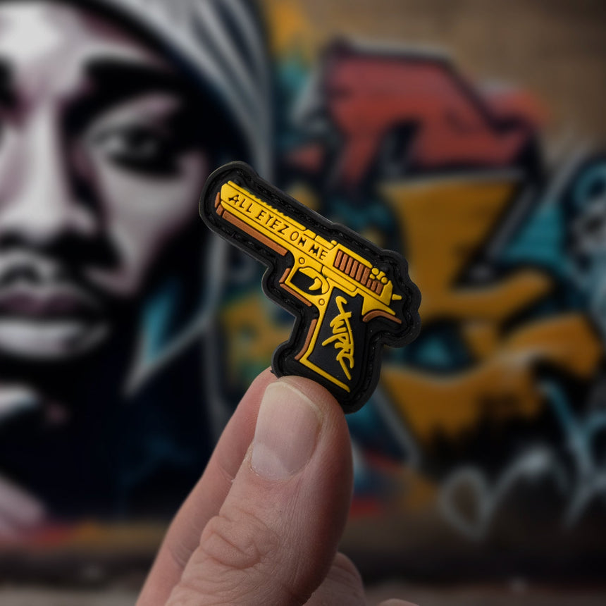 Rap Gods All Eyez Desert Eagle Patch Mini - theproperpatch