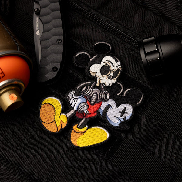 Street King Mouse Skully Threaded Patch – theproperpatch