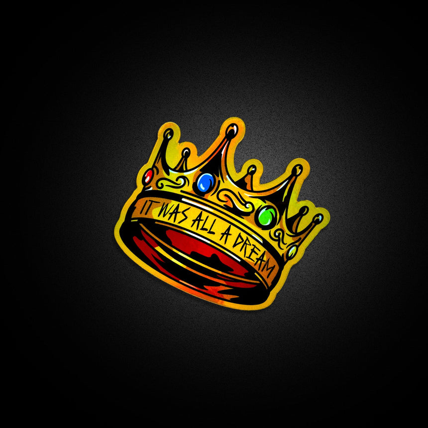 Biggies Crown Halo Sticker - theproperpatch