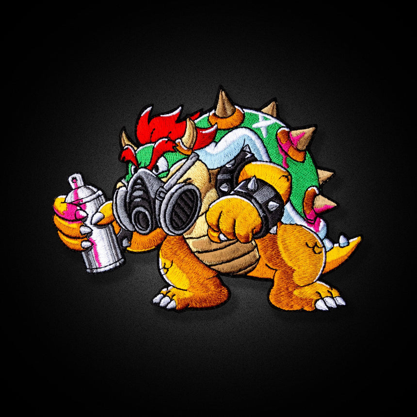 Street King Bowser XL Velcro Patch - theproperpatch