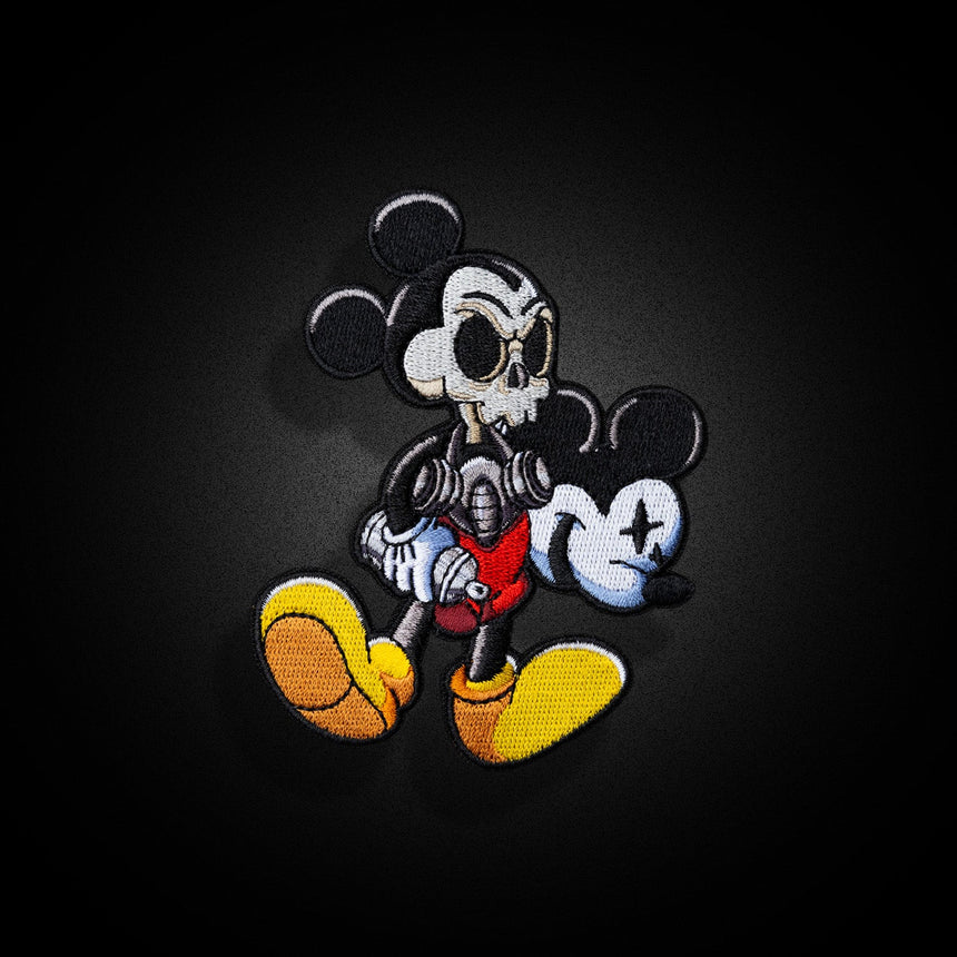 Street King Mickey Skully Threaded Patch – theproperpatch